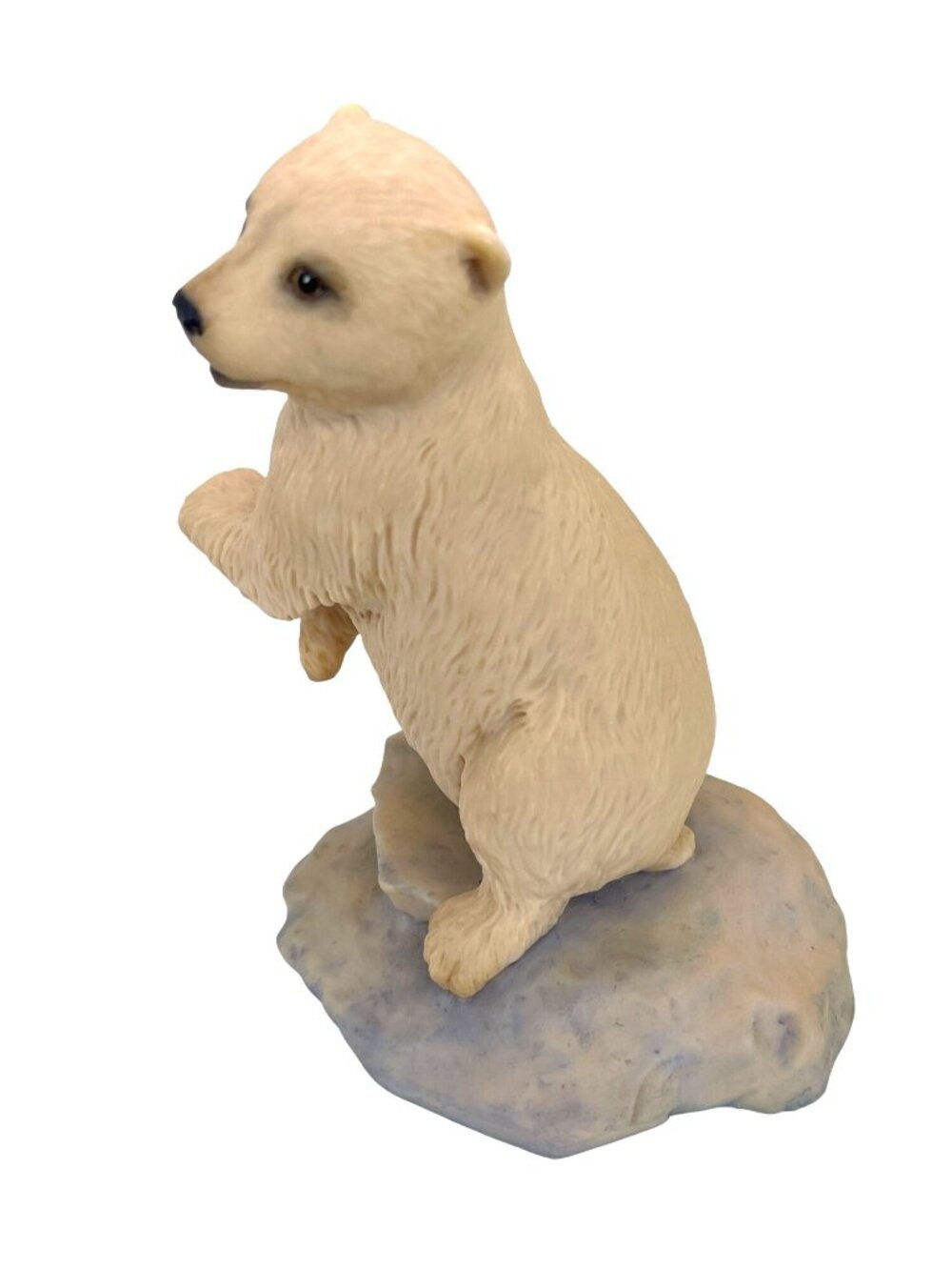 Baby Polar Bear Cub Figurine White Aynsley Hand Painted UK England 80s Vintage - Picture 6 of 10